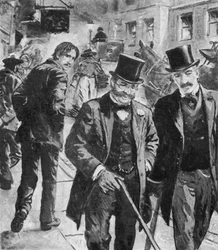 Robert Louis Stevenson, como un vagabundo, caminando por las calles de Edimburgo